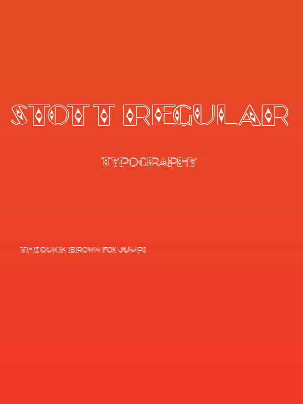 Stott Regular Poster