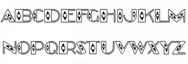 Stott Regular Font LOWERCASE