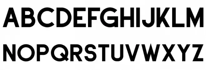 Stout Deco Schriftart Groß