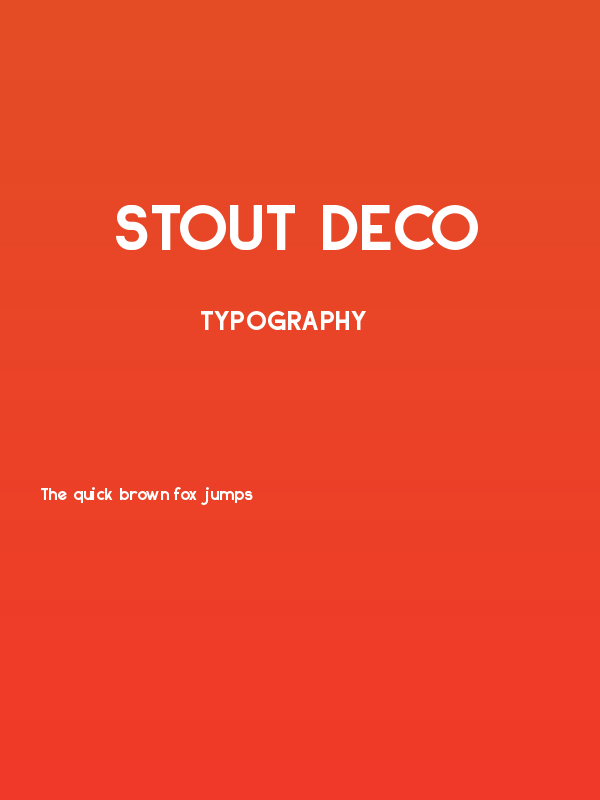 Stout Deco Poster