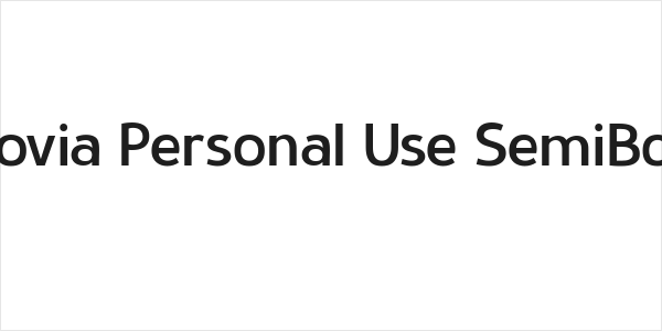Stovia Personal Use SemiBold Logo