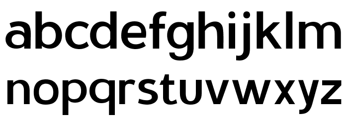 Stovia Personal Use SemiBold Font LOWERCASE