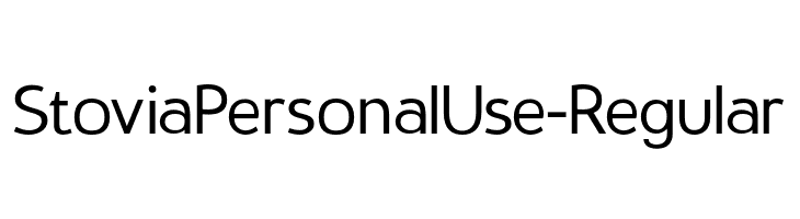 StoviaPersonalUse-Regular  नि: शुल्क फ़ॉन्ट्स डाउनलोड