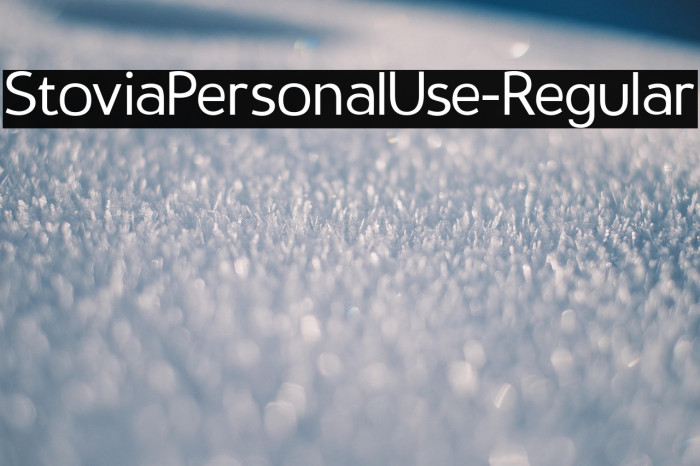 StoviaPersonalUse-Regular Example 2