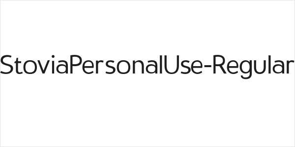 StoviaPersonalUse-Regular Logo