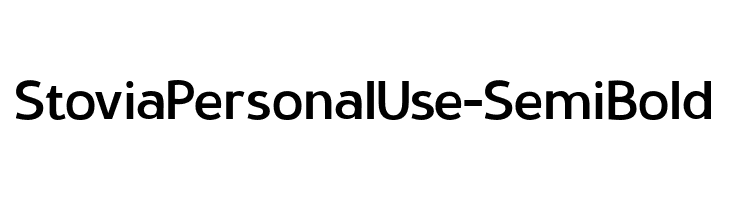 StoviaPersonalUse-SemiBold  नि: शुल्क फ़ॉन्ट्स डाउनलोड