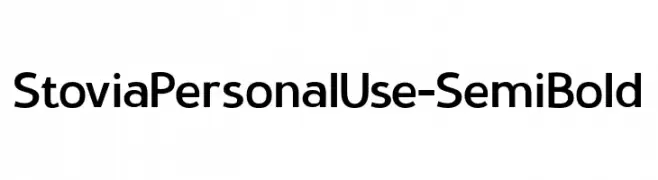 StoviaPersonalUse-SemiBold  नि: शुल्क फ़ॉन्ट्स डाउनलोड