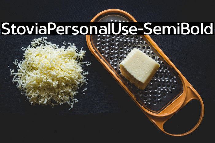 StoviaPersonalUse-SemiBold Example 1