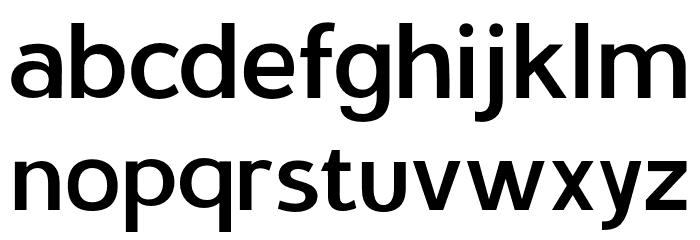 StoviaPersonalUse-SemiBold Font LOWERCASE