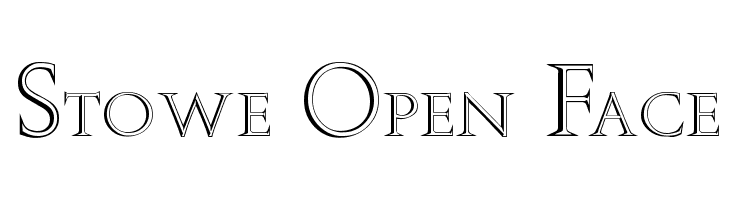 Stowe Open Face  Скачать бесплатные шрифты