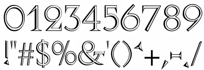 Stowe Open Face Font OTHER CHARS