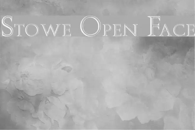 Stowe Open Face Font examples