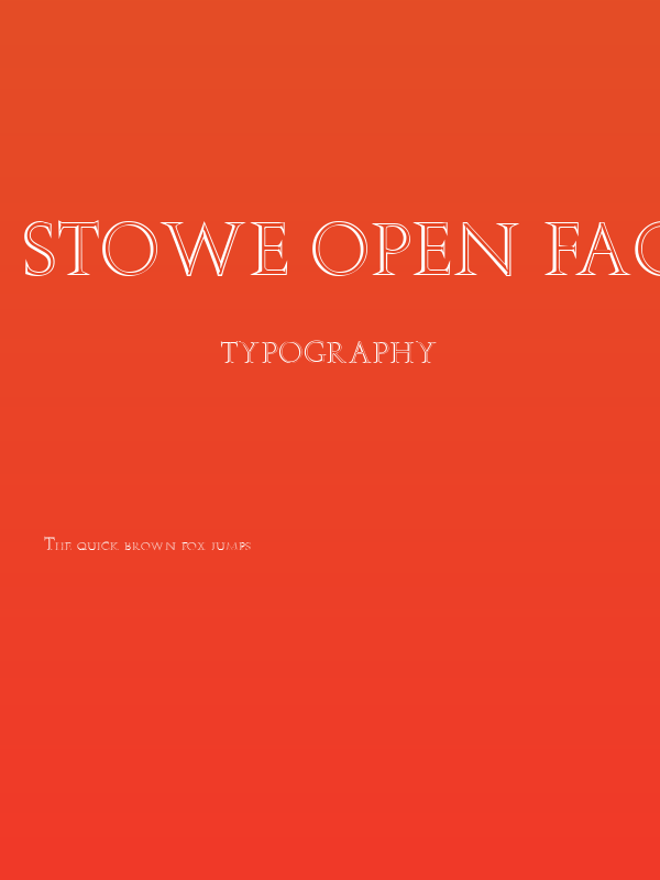 Stowe Open Face Poster