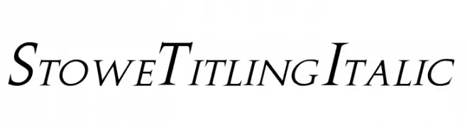 Stowe Titling Italic  لخطوط تنزيل