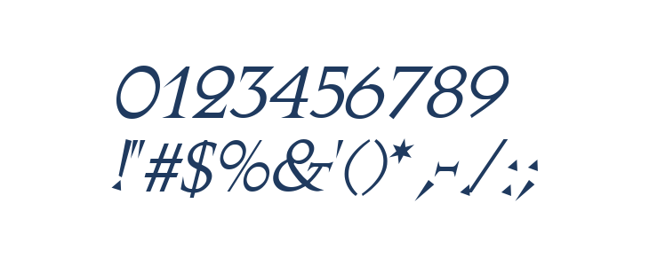 Stowe Titling Italic Other Characters