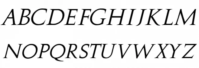 Stowe Titling Italic Polices MAJUSCULES