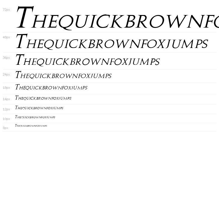 Stowe Titling Italic Waterfall