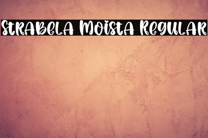 Strabela Moista Regular Example 1