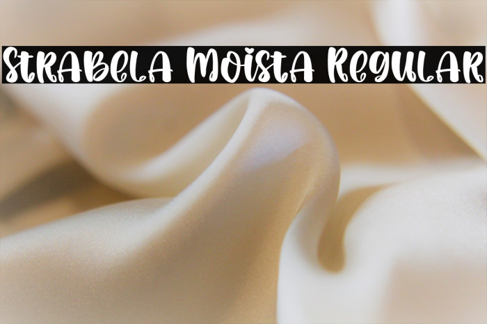Strabela Moista Regular Example 3