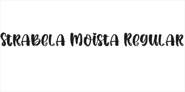 Strabela Moista Regular Logo