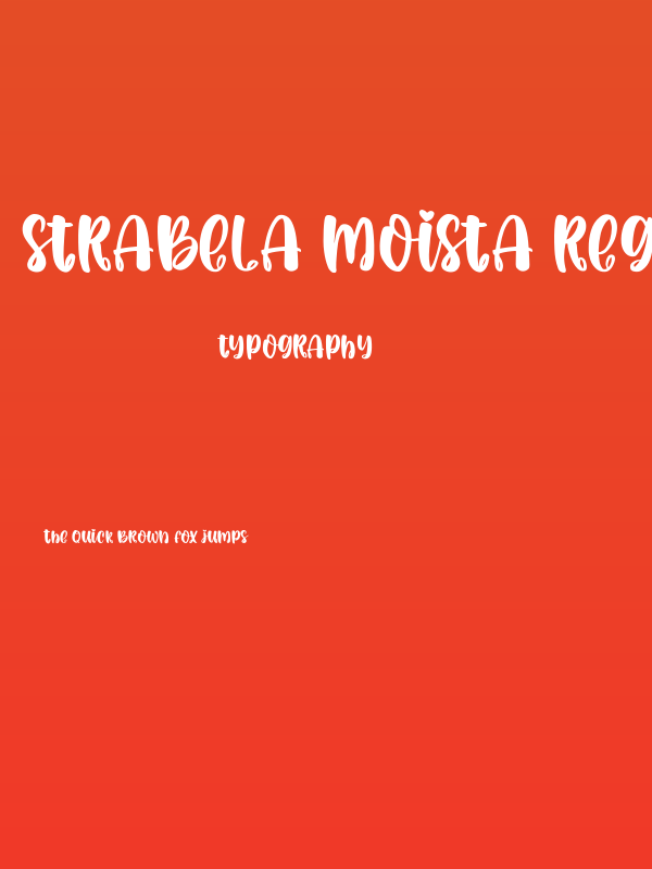 Strabela Moista Regular Poster