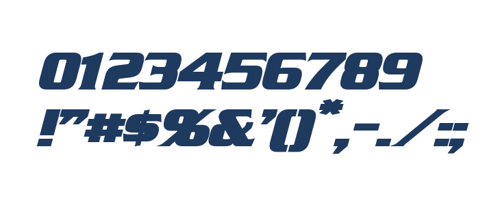 Straczynski Bold Italic Other Characters