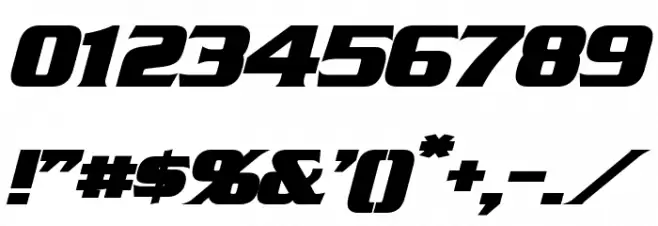 Straczynski Bold Italic Font OTHER CHARS