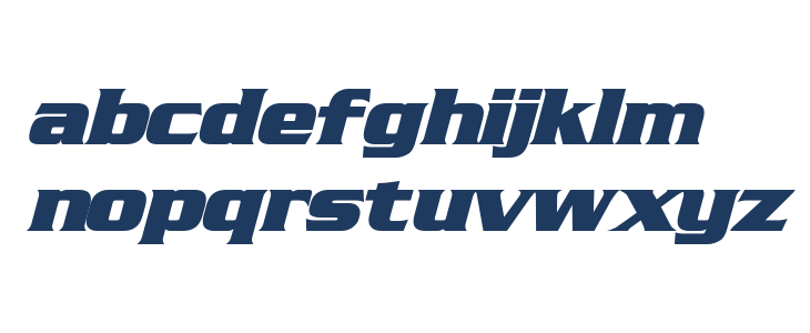 Straczynski Bold Italic Lowercase