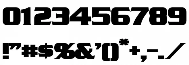 Straczynski Bold Font OTHER CHARS