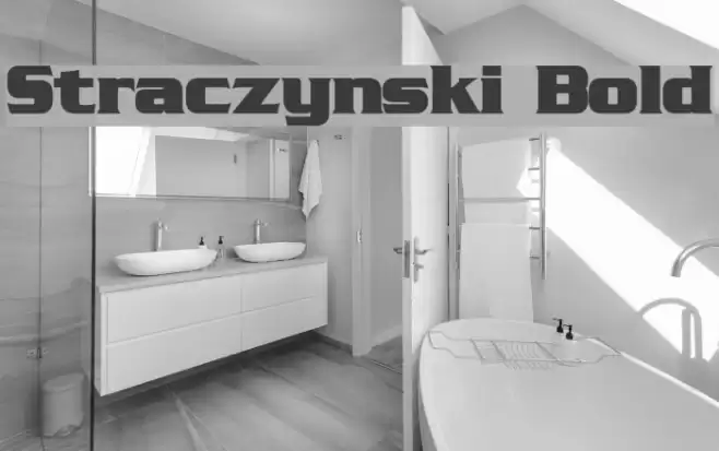 Straczynski Bold Font examples