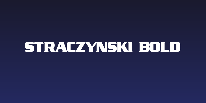 Straczynski Bold Social Header