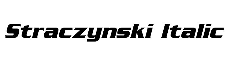 Straczynski Italic  Free Fonts Download