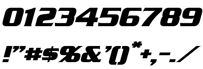 Straczynski Italic Font OTHER CHARS
