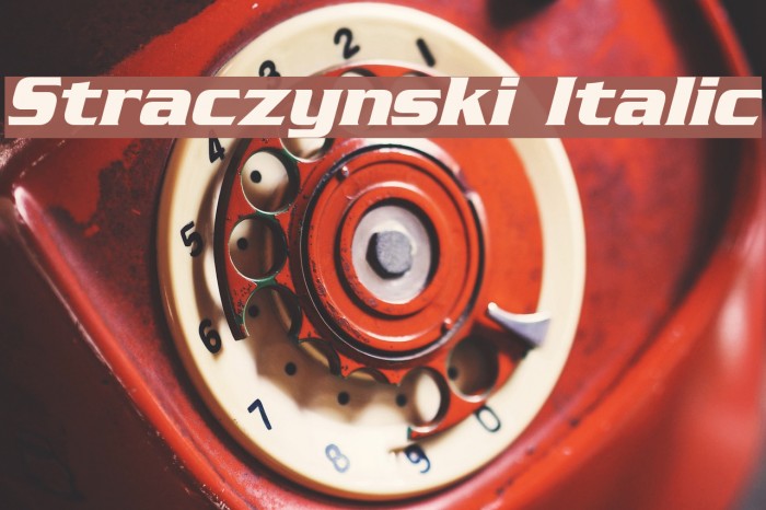Straczynski Italic Font examples
