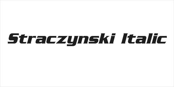 Straczynski Italic Logo