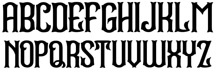 Stradas Font LOWERCASE