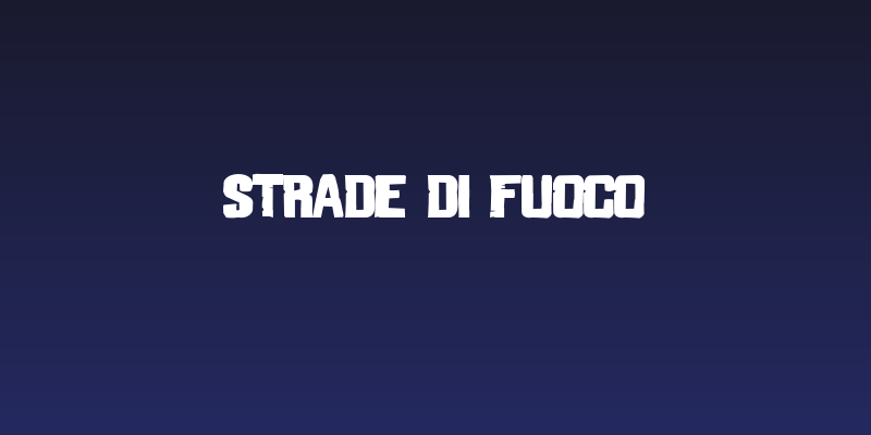 Strade di Fuoco Social Header