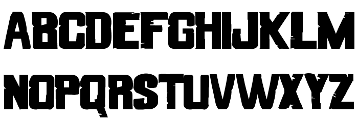 Strade di Fuoco Font LOWERCASE