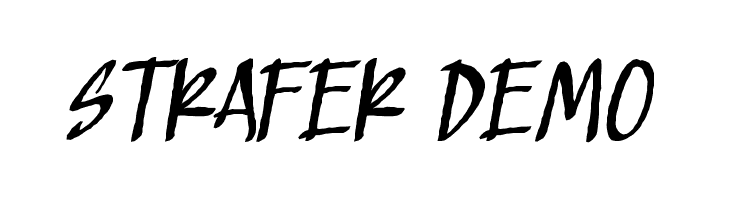 Strafer Demo  font caratteri gratis