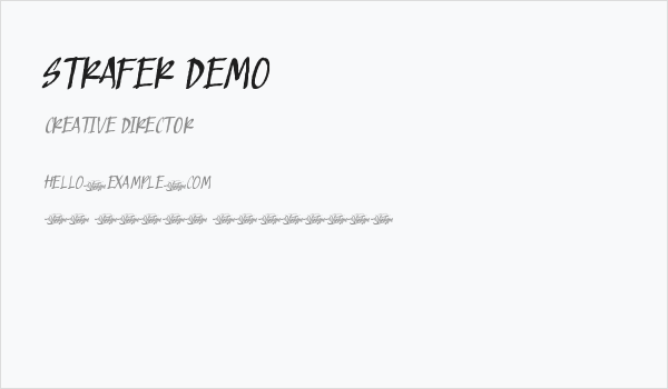 Strafer Demo Business Card