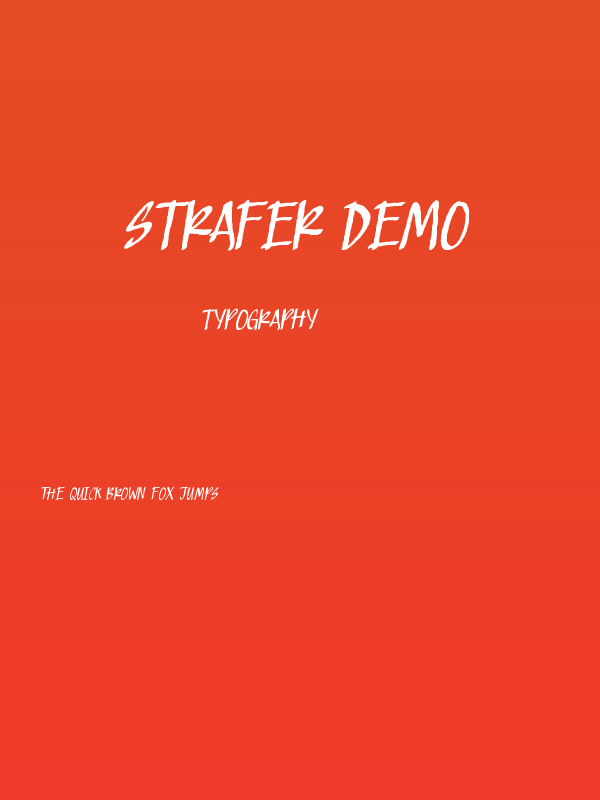 Strafer Demo Poster