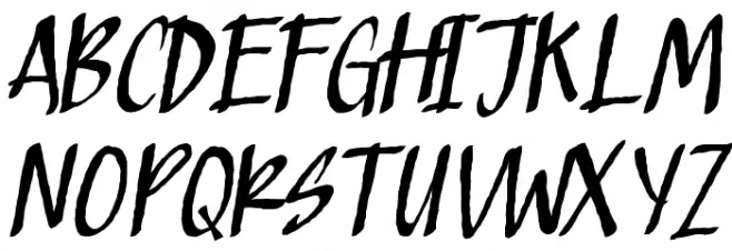 Strafer Demo Schriftart Kleinbuchstaben