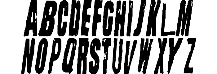 Straight Face Font LOWERCASE
