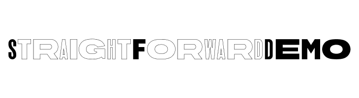 Straight Forward DEMO  नि: शुल्क फ़ॉन्ट्स डाउनलोड