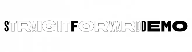 Straight Forward DEMO  baixar fontes gratis