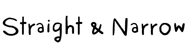 Straight & Narrow Font