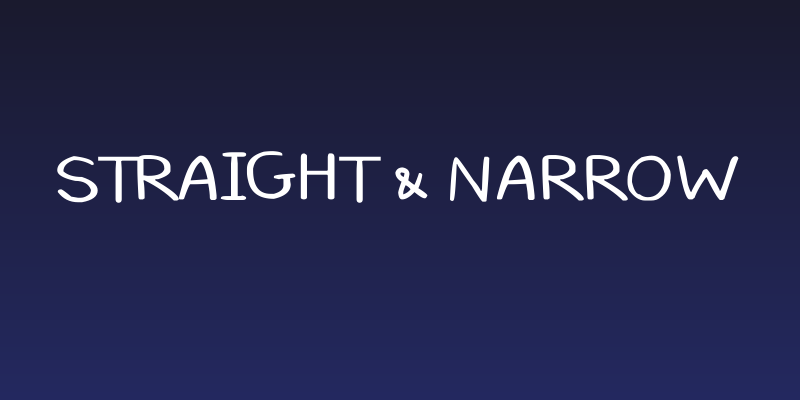 Straight & Narrow Social Header