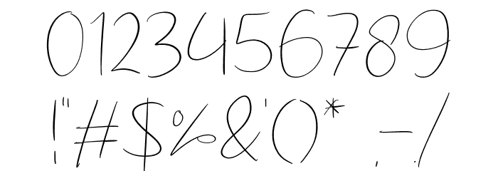 Straight Path Font OTHER CHARS