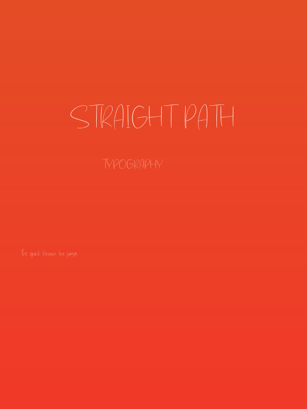 Straight Path Poster
