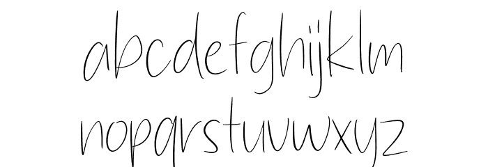 Straight Path Font LOWERCASE